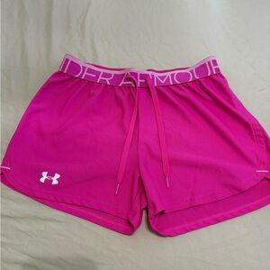 Under Armour Women's Bright Pink Athletic Shorts
